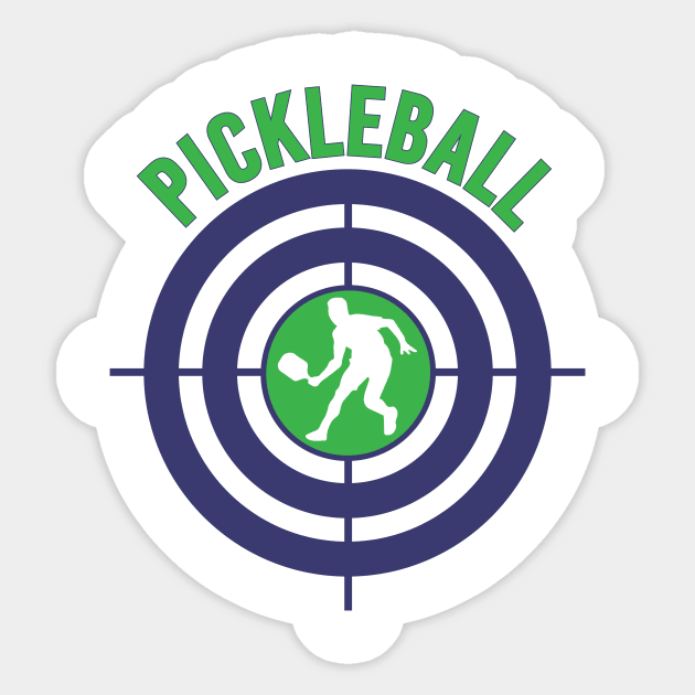 Pickleball - Target Sticker by RykeDesigns